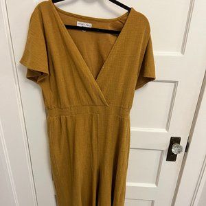 Madewell Mustard Yellow Jumpsuit
